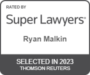 Rated by Super Lawyers | Ryan Malkin | Selected in 2023 | Thomson Reuters