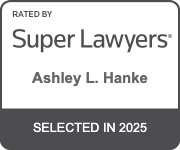 Rated by Super Lawyers | Ashley L. Hanke | Selected in 2025