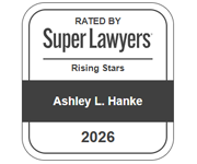 Rated By Super Lawyers | Ashley L. Hanke | 2026